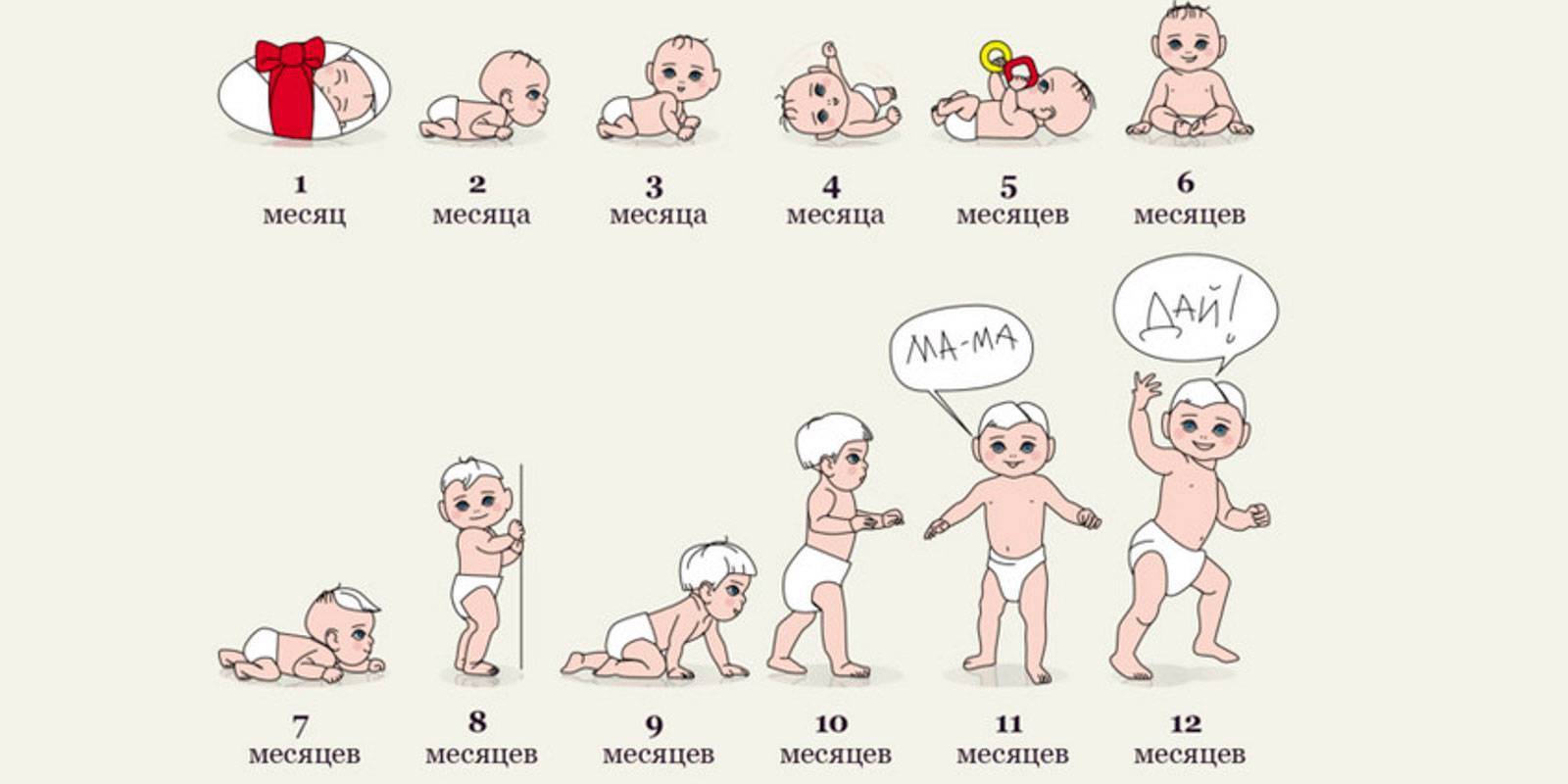 Особенности развития новорожденного ребенка в 2 месяца