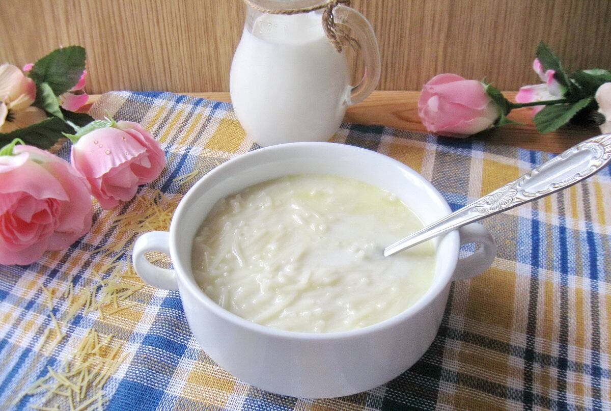Молочный суп с вермишелью для ребенка: с какого возраста можно давать, рецепт вермишелевого супа - как сварить