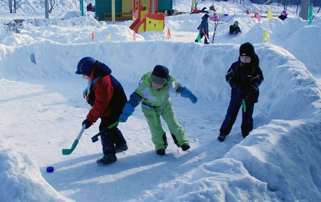 Игры зимой на улице для детей, 2-3-4 года