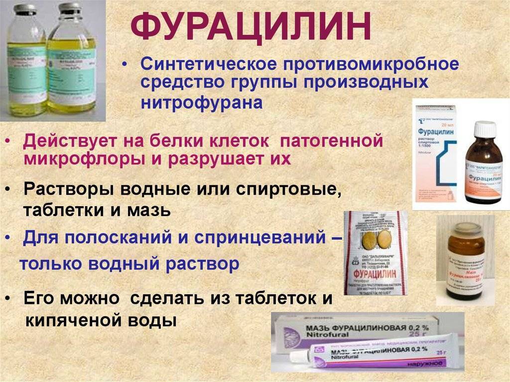 Фурацилин при лактации: описание антисептика, правила применения
