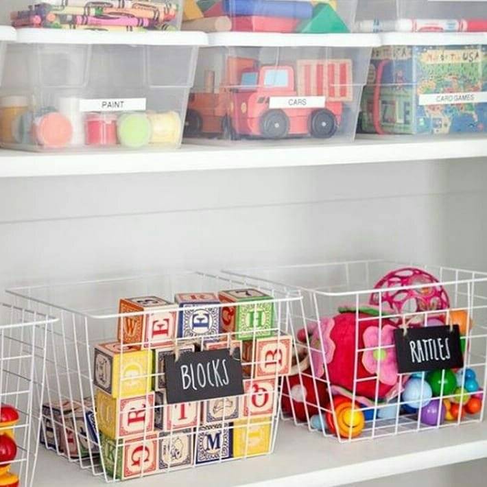 Хранение игрушек в детской комнате: система, идеи для компактного хранения